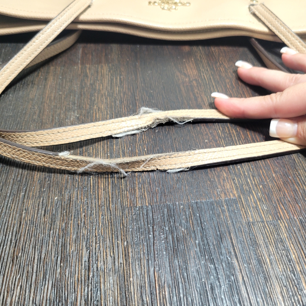 Coach‎ Tan Leather Tote Bag - Picture 12 of 14